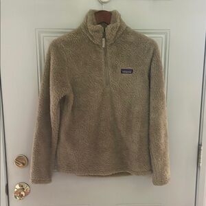 Patagonia Beige Fleece Quarter-Zip